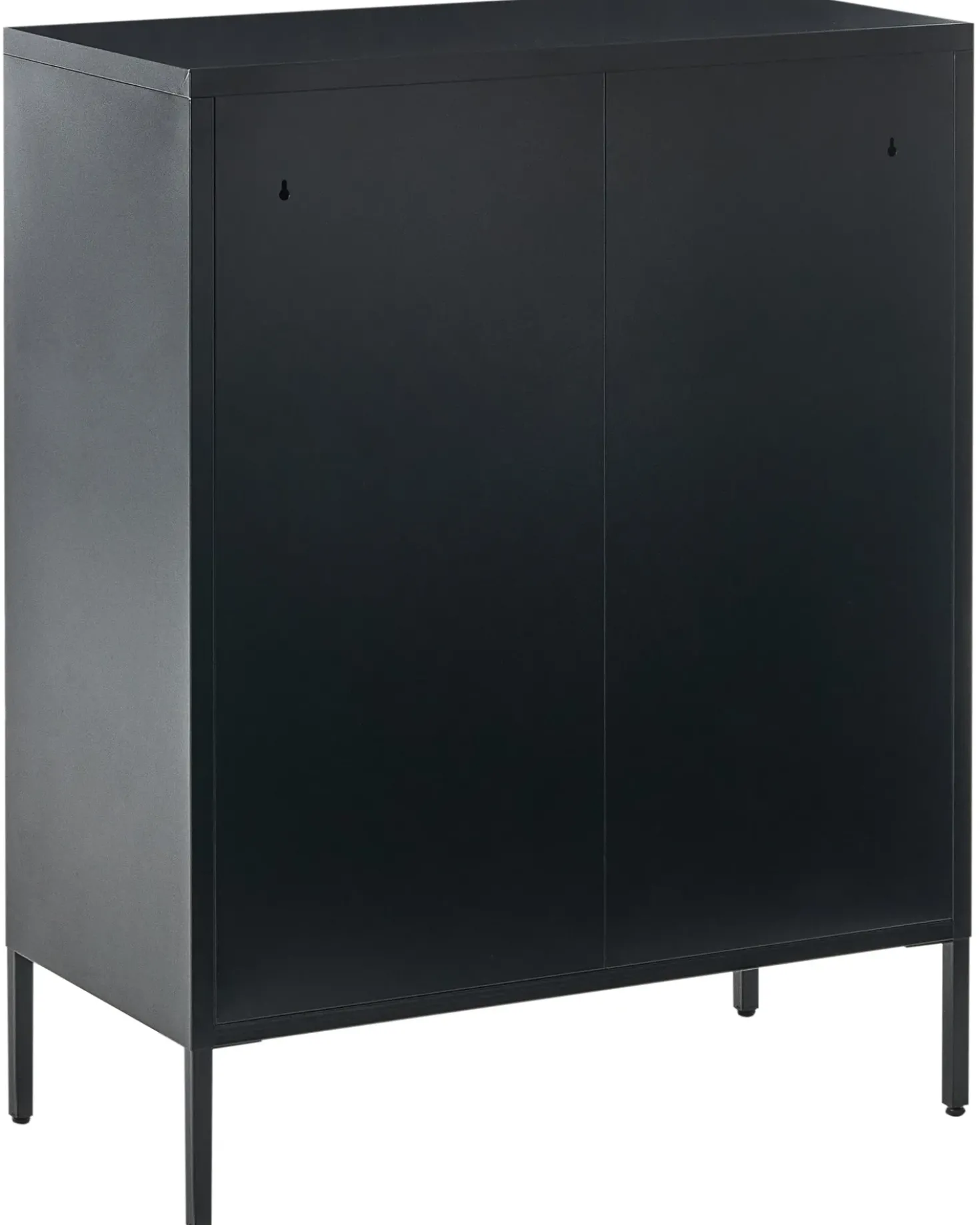 Credenza espositiva in vetro ESHOLT Metallo 80 cm Nero