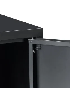 Credenza espositiva in vetro ESHOLT Metallo 80 cm Nero