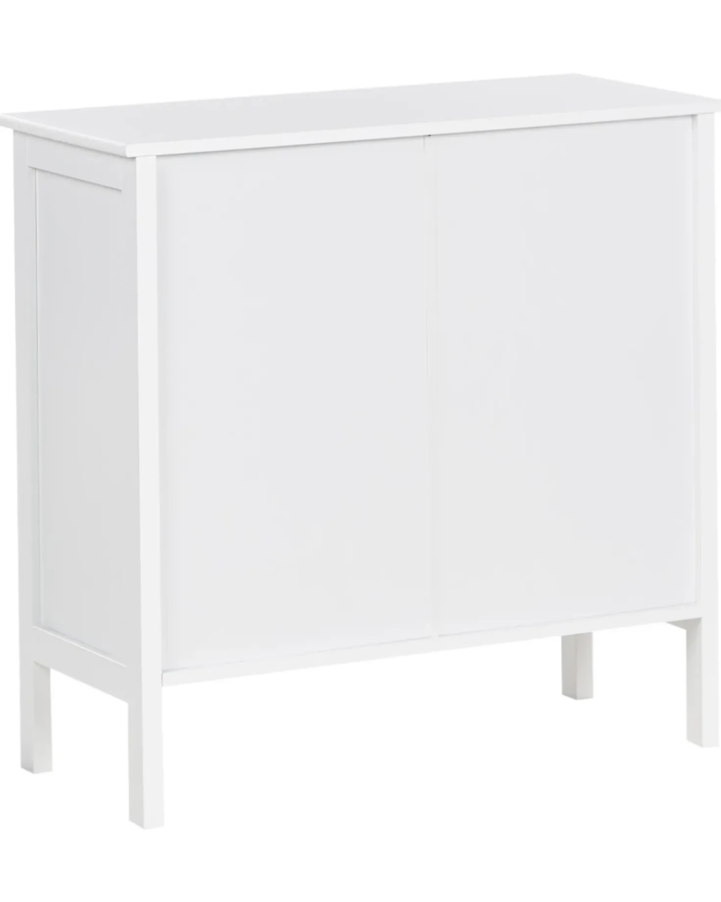 Credenza espositiva in vetro MIRAM 80 cm Bianco