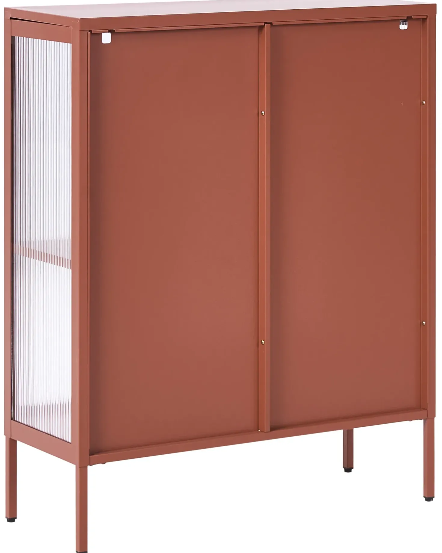 Credenza espositiva in vetro SARRE Metallo 90 cm Marrone dorato