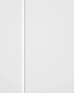 Credenza espositiva in vetro NEWPORT Metallo 115 cm Bianco