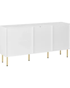 Credenza espositiva in vetro MILORA 160 cm Bianco