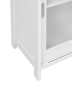 Credenza espositiva in vetro CRABTREE 86 cm Bianco