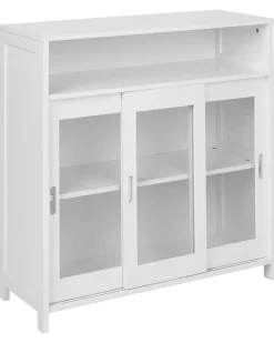 Credenza espositiva in vetro CRABTREE 86 cm Bianco