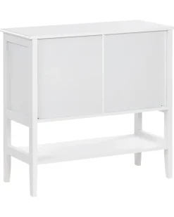 Credenza espositiva in vetro con ripiano INLET 80 cm Bianco