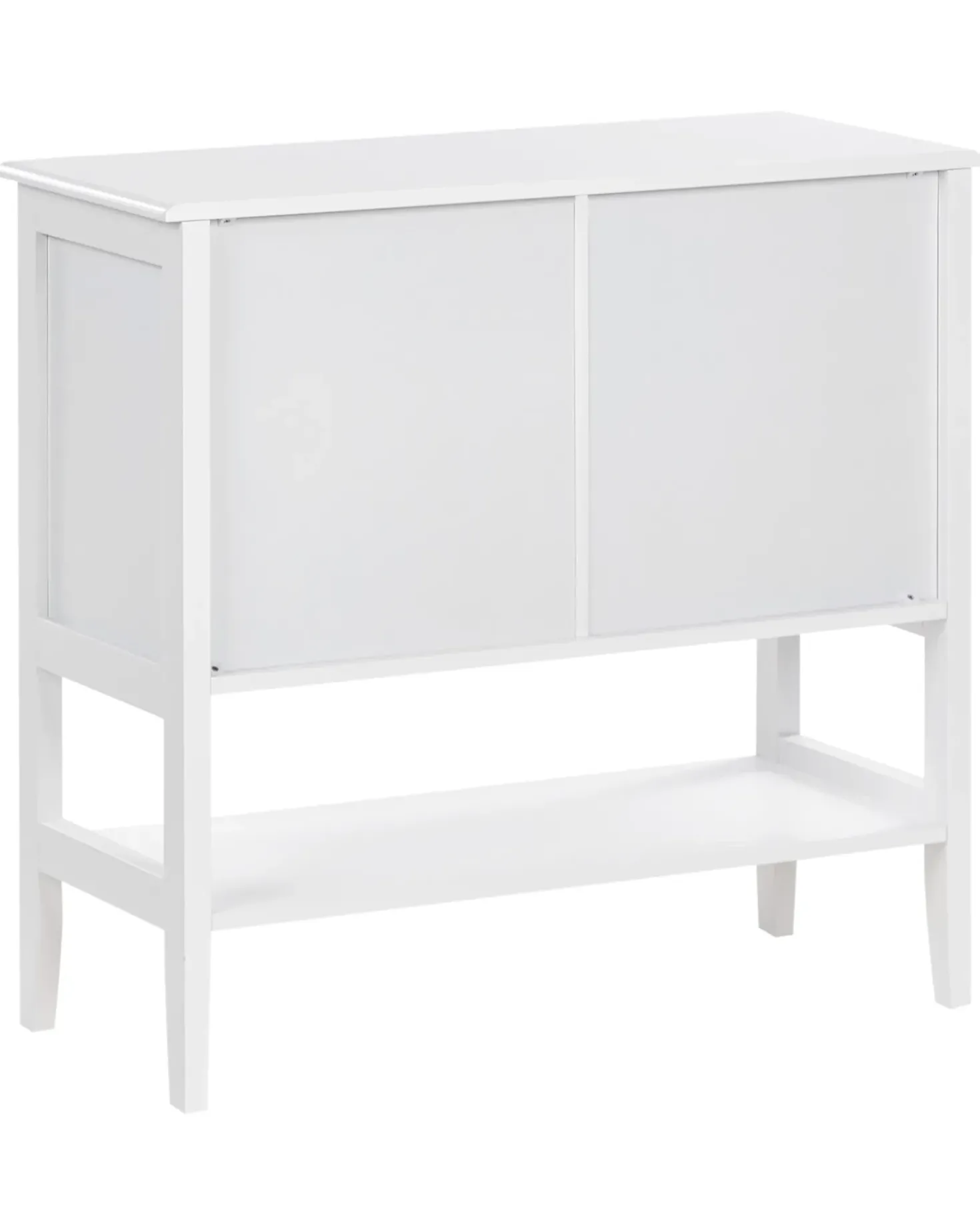 Credenza espositiva in vetro con ripiano INLET 80 cm Bianco