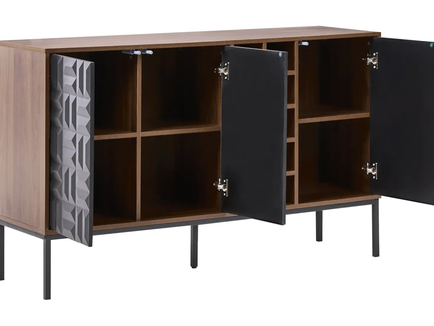 Credenza portavini CARAQUET Marrone scuro