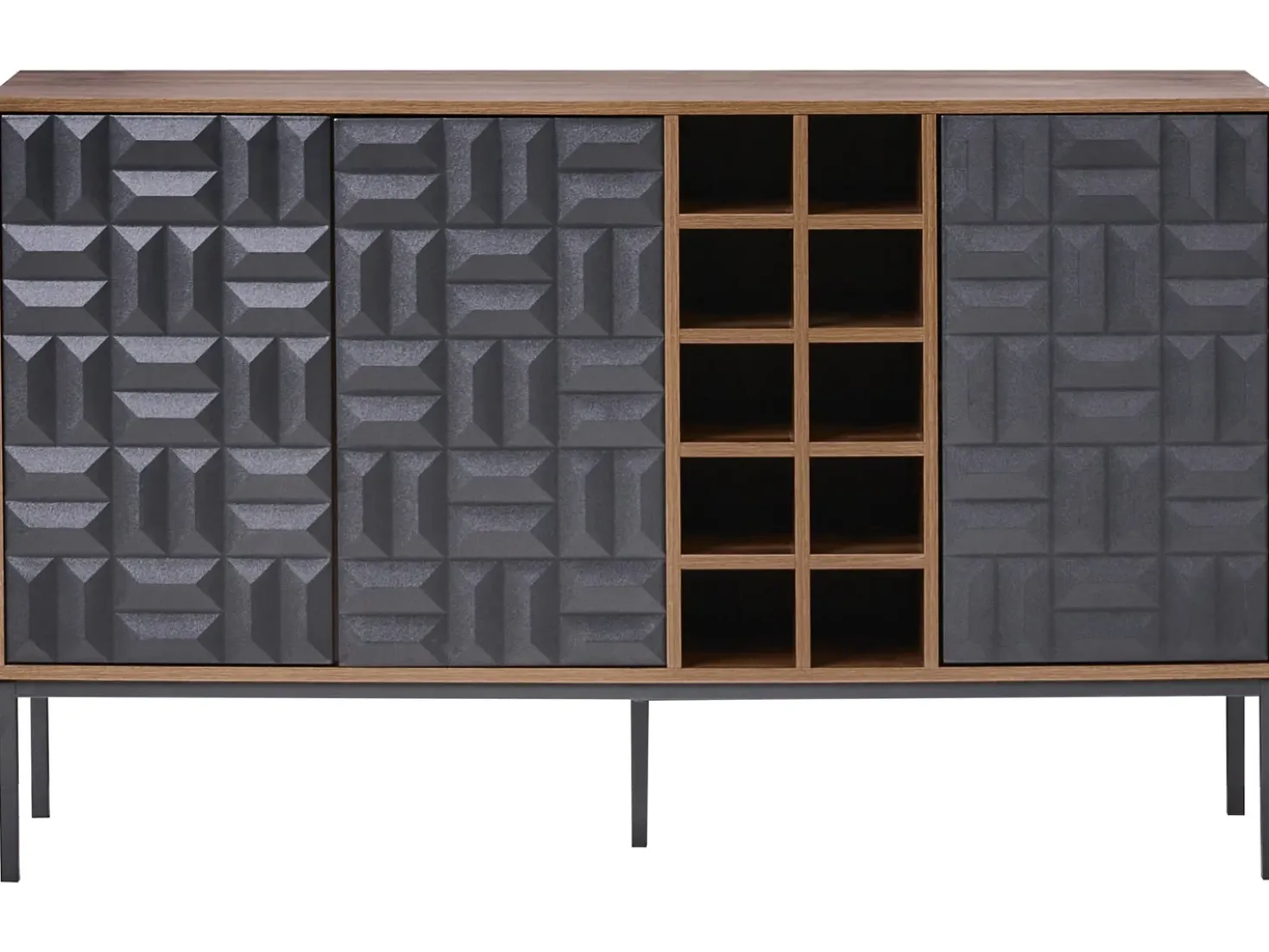 Credenza portavini CARAQUET Marrone scuro