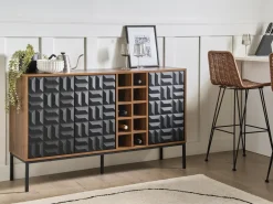 Credenza portavini CARAQUET Marrone scuro