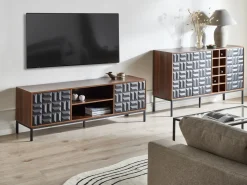 Credenza portavini CARAQUET Marrone scuro