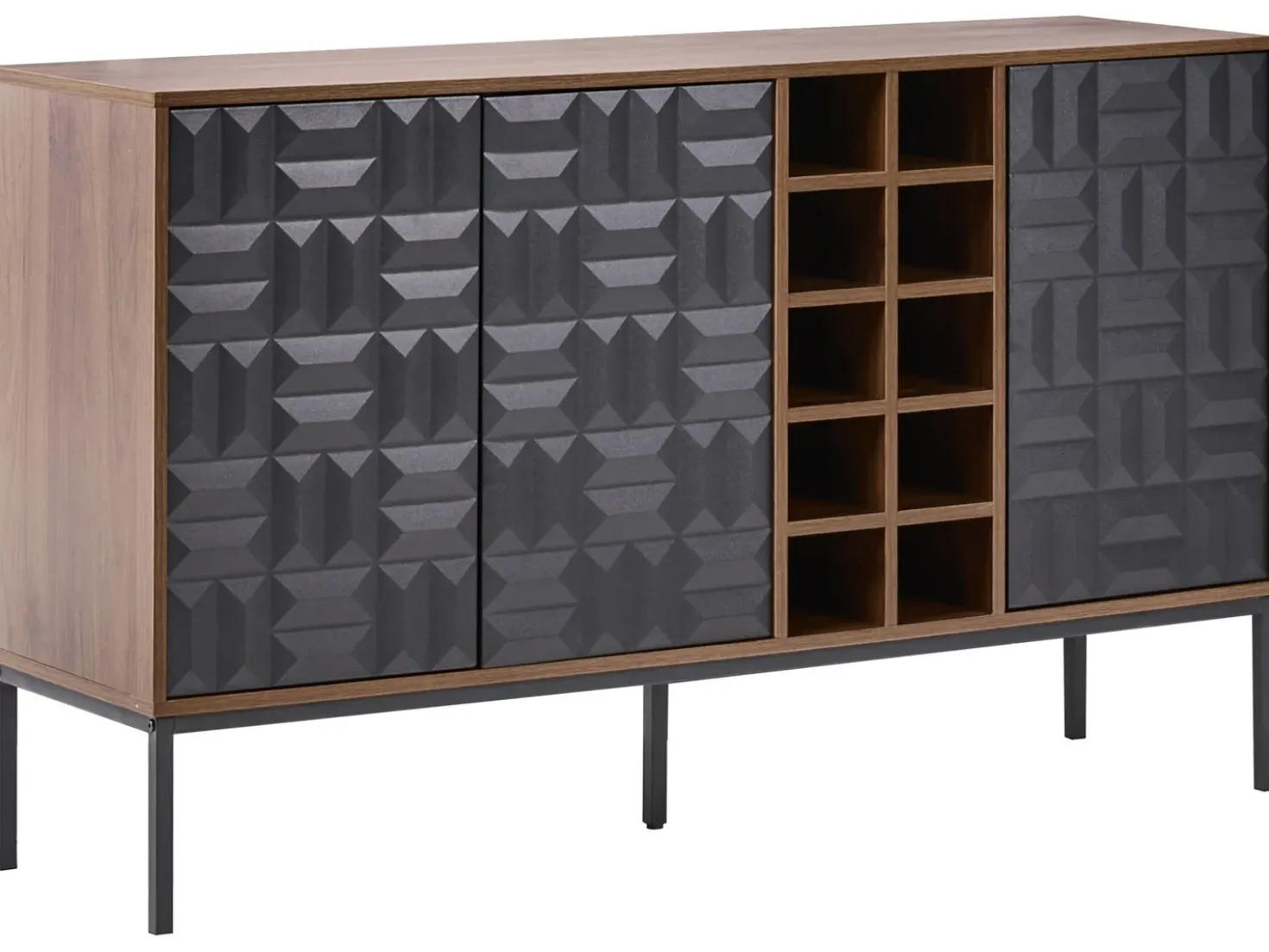 Credenza portavini CARAQUET Marrone scuro