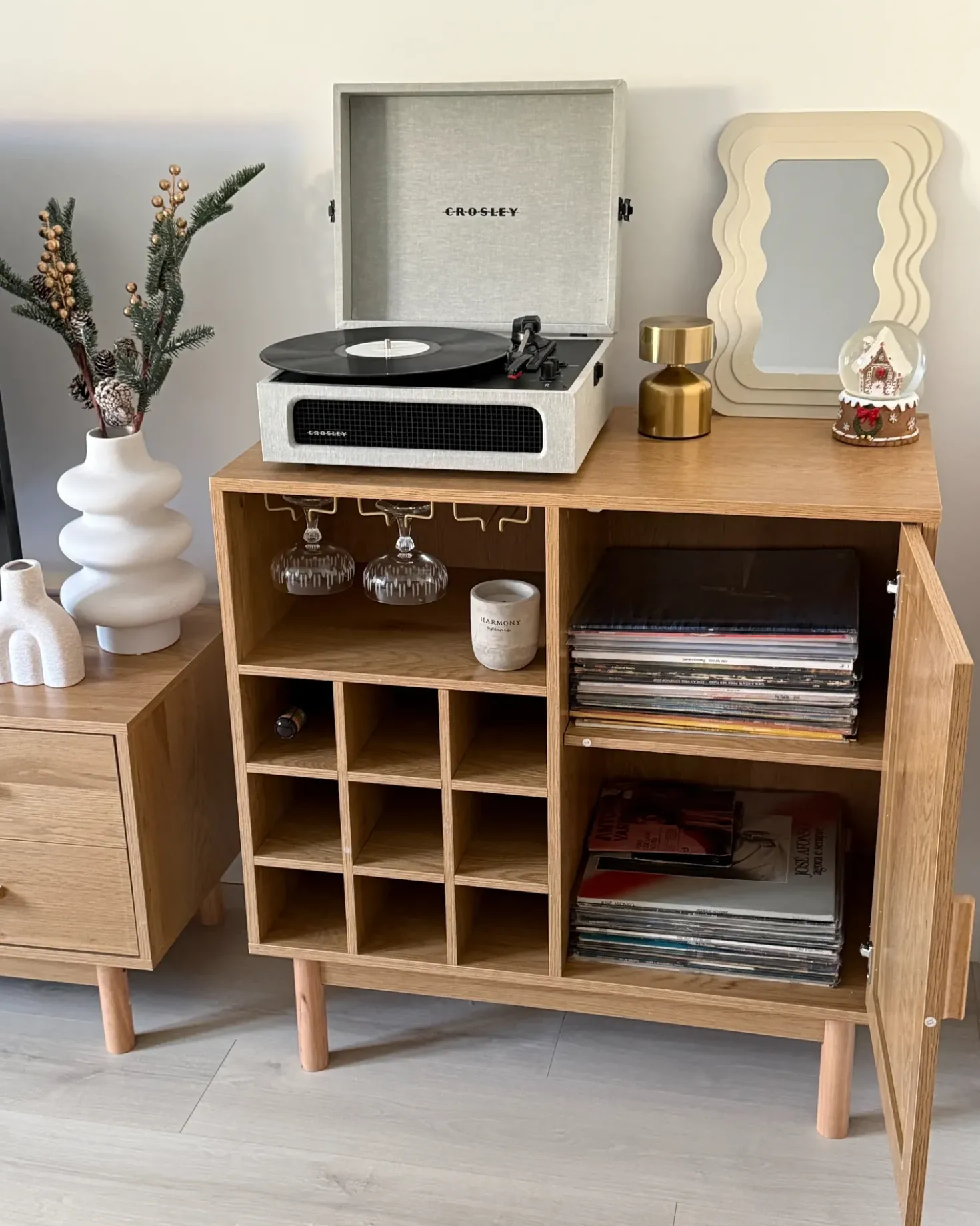 Credenza portavini COSTELLO Marrone chiaro