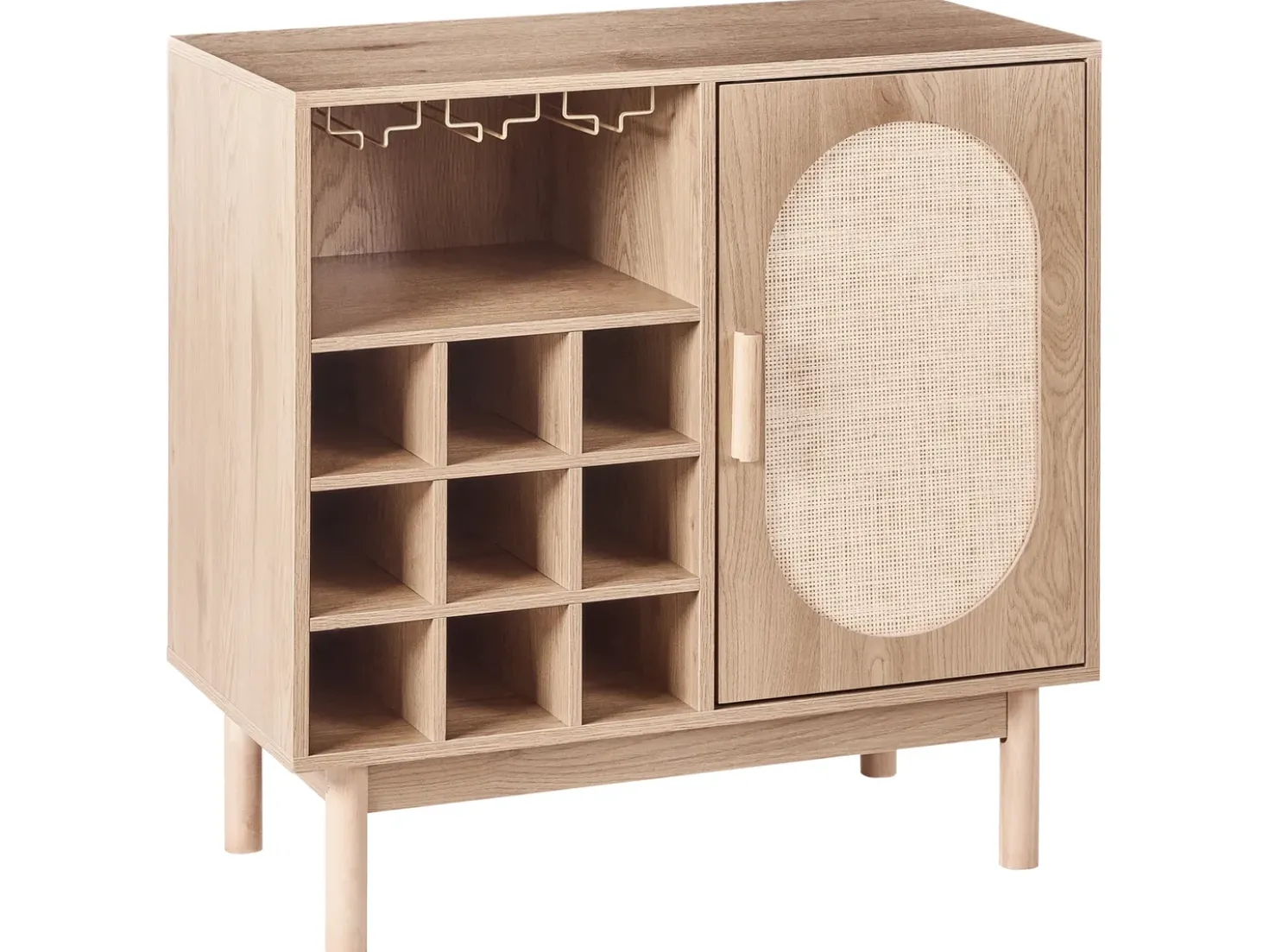 Credenza portavini COSTELLO Marrone chiaro