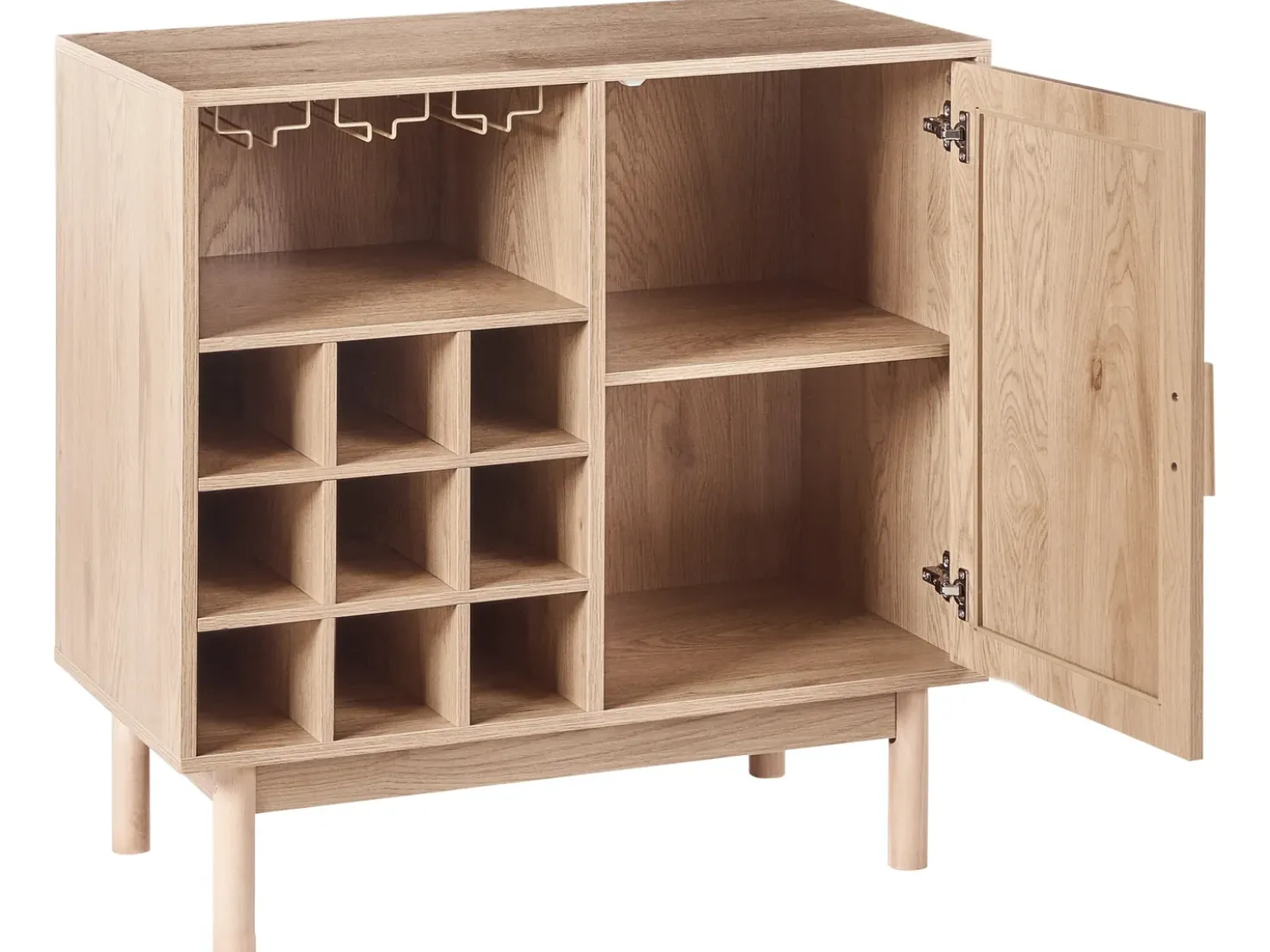 Credenza portavini COSTELLO Marrone chiaro