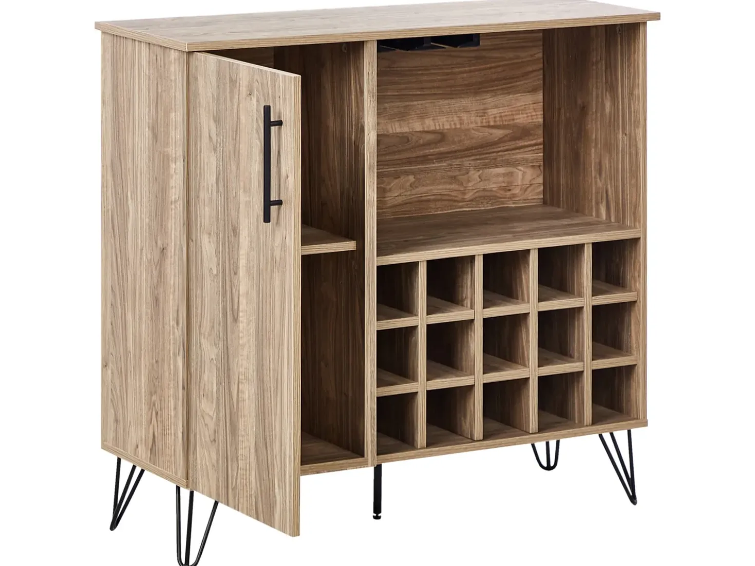 Credenza portavini ELISTON Marrone chiaro