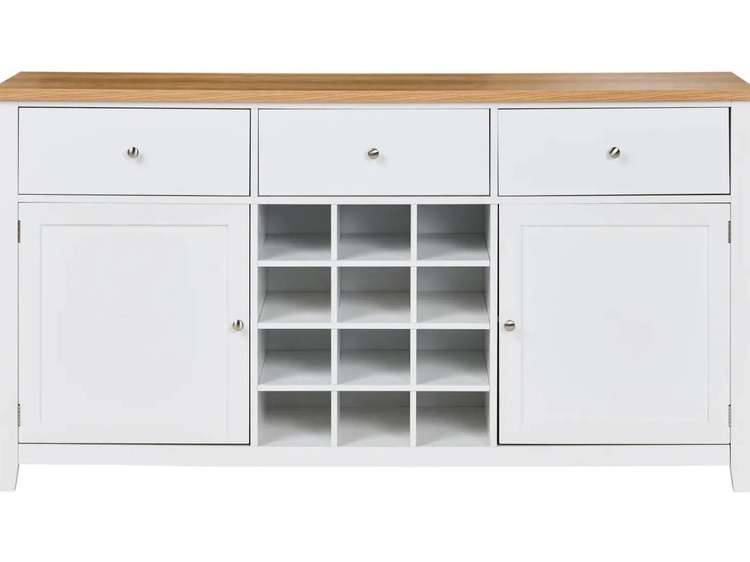 Credenza portavini LUCASTON Bianco