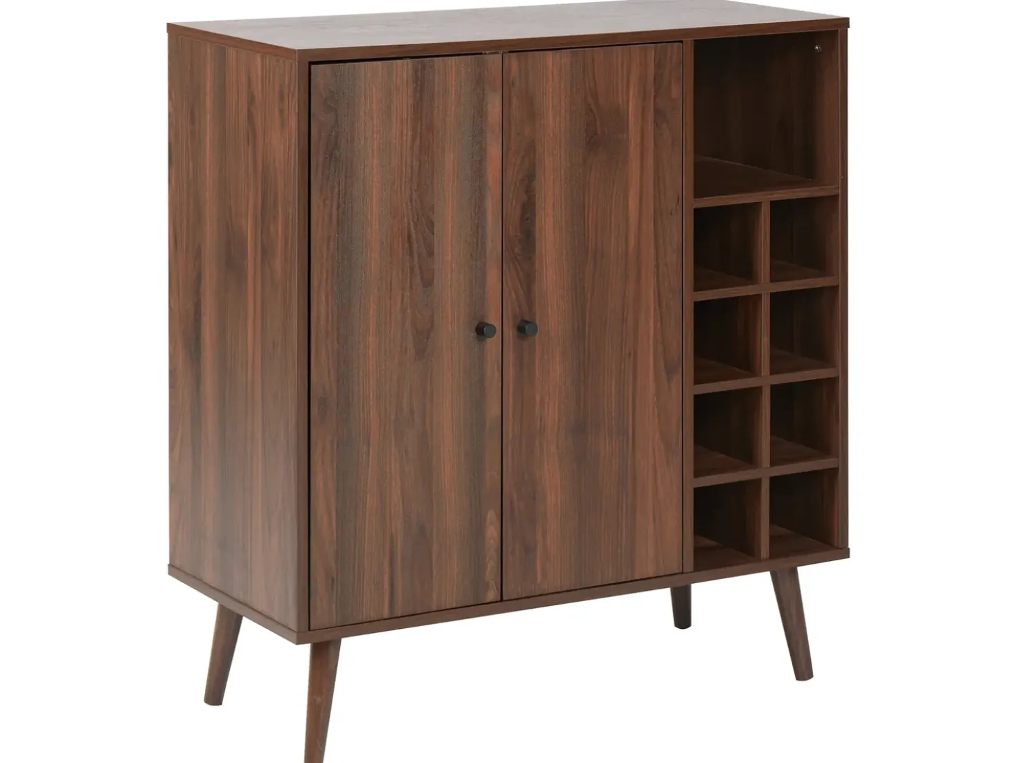 Credenza portavini TULLAMORE Marrone scuro