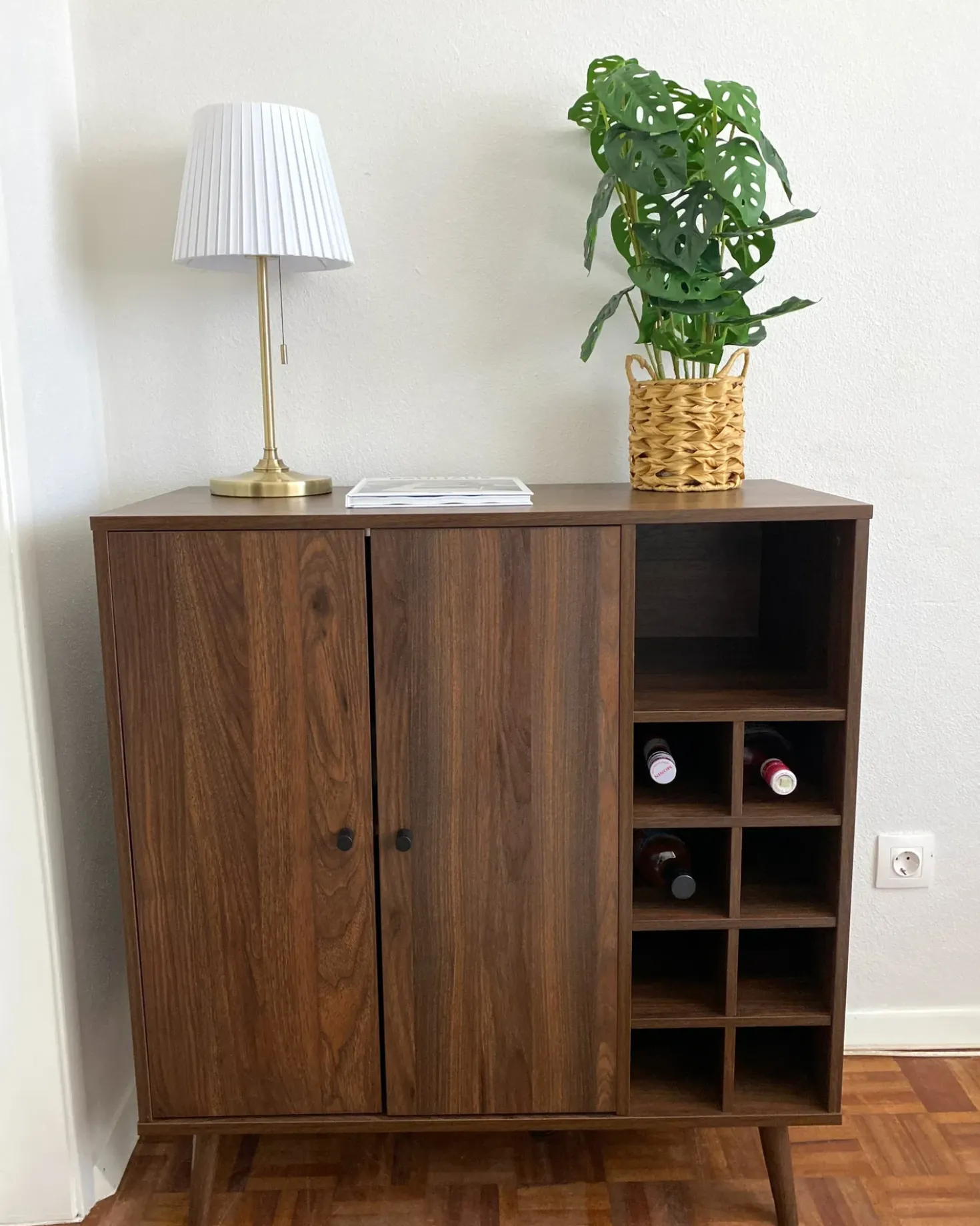 Credenza portavini TULLAMORE Marrone scuro