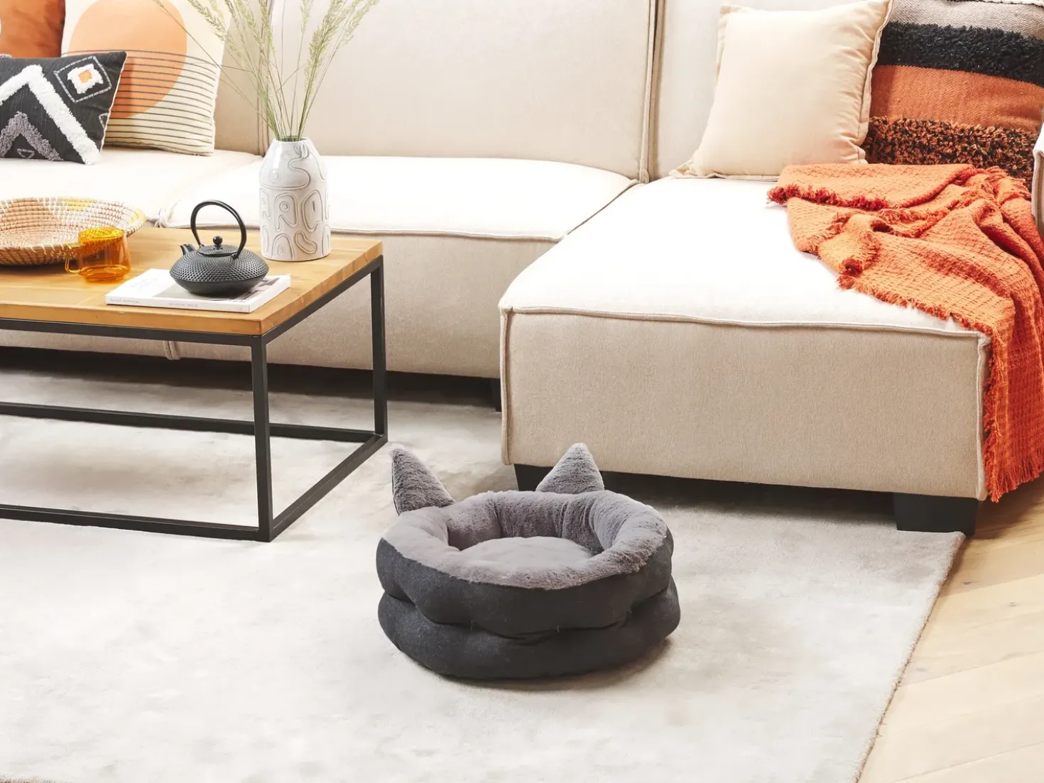 Cuccia per animali KEPEZ Tessuto Grigio