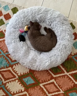 Cuccia per animali KULU Finta pelliccia Grigio chiaro