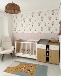 Culla con cassetto portaoggetti GUNNAR 60 x 120 cm Bianco