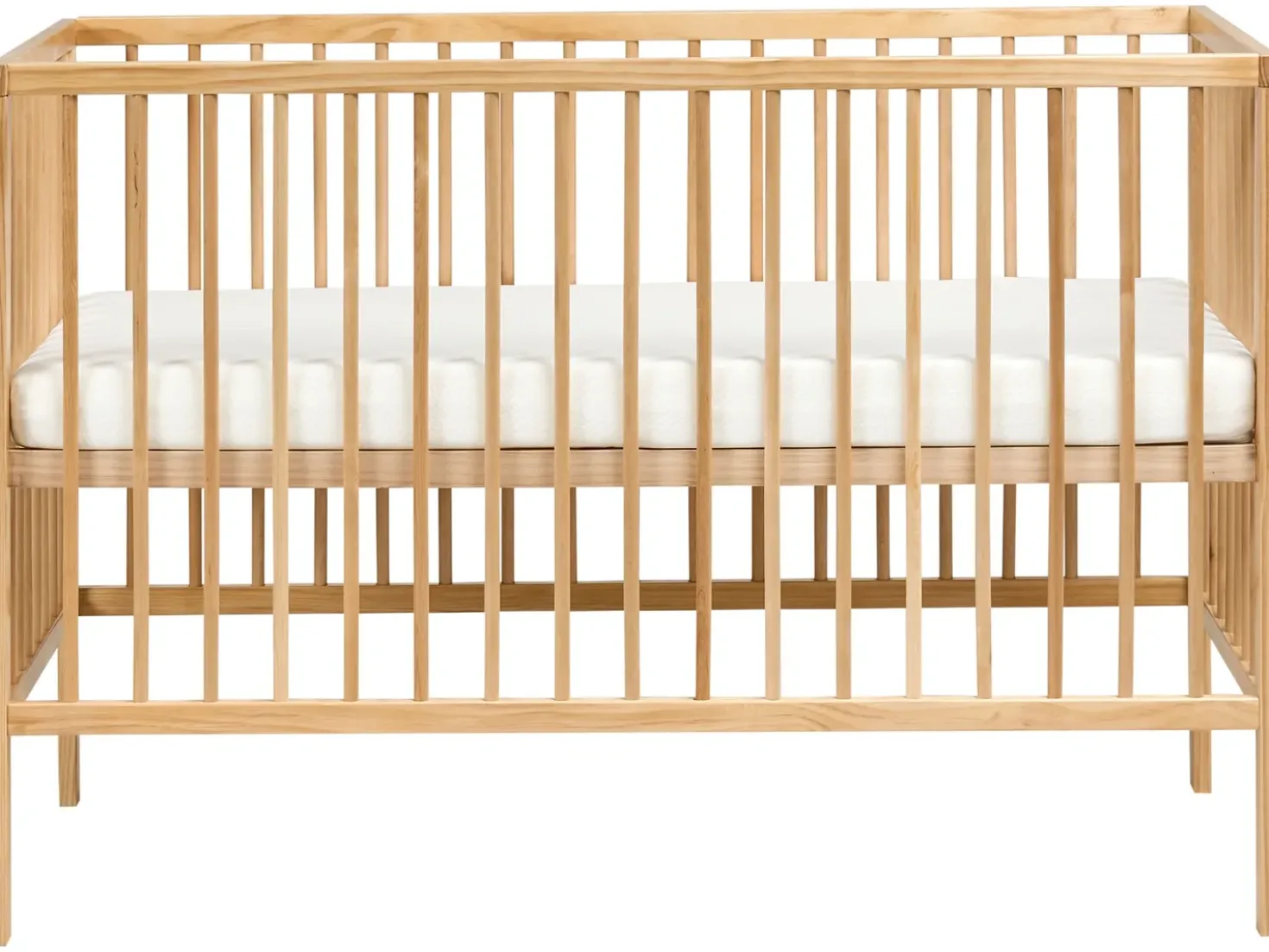 Culla per bambini Legno di pino BELENGER 60 x 120 cm Marrone chiaro