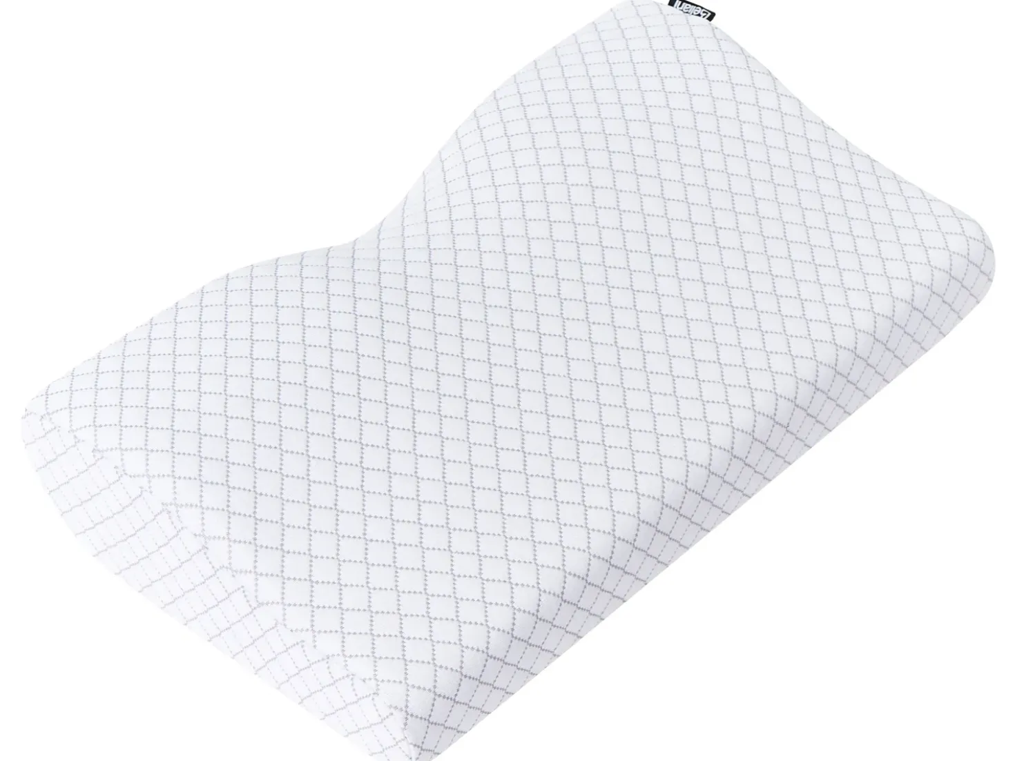 Cuscino da letto ELGON Basso Schiuma memory 30 x 50 cm Bianco