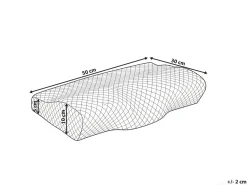Cuscino da letto ELGON Basso Schiuma memory 30 x 50 cm Bianco