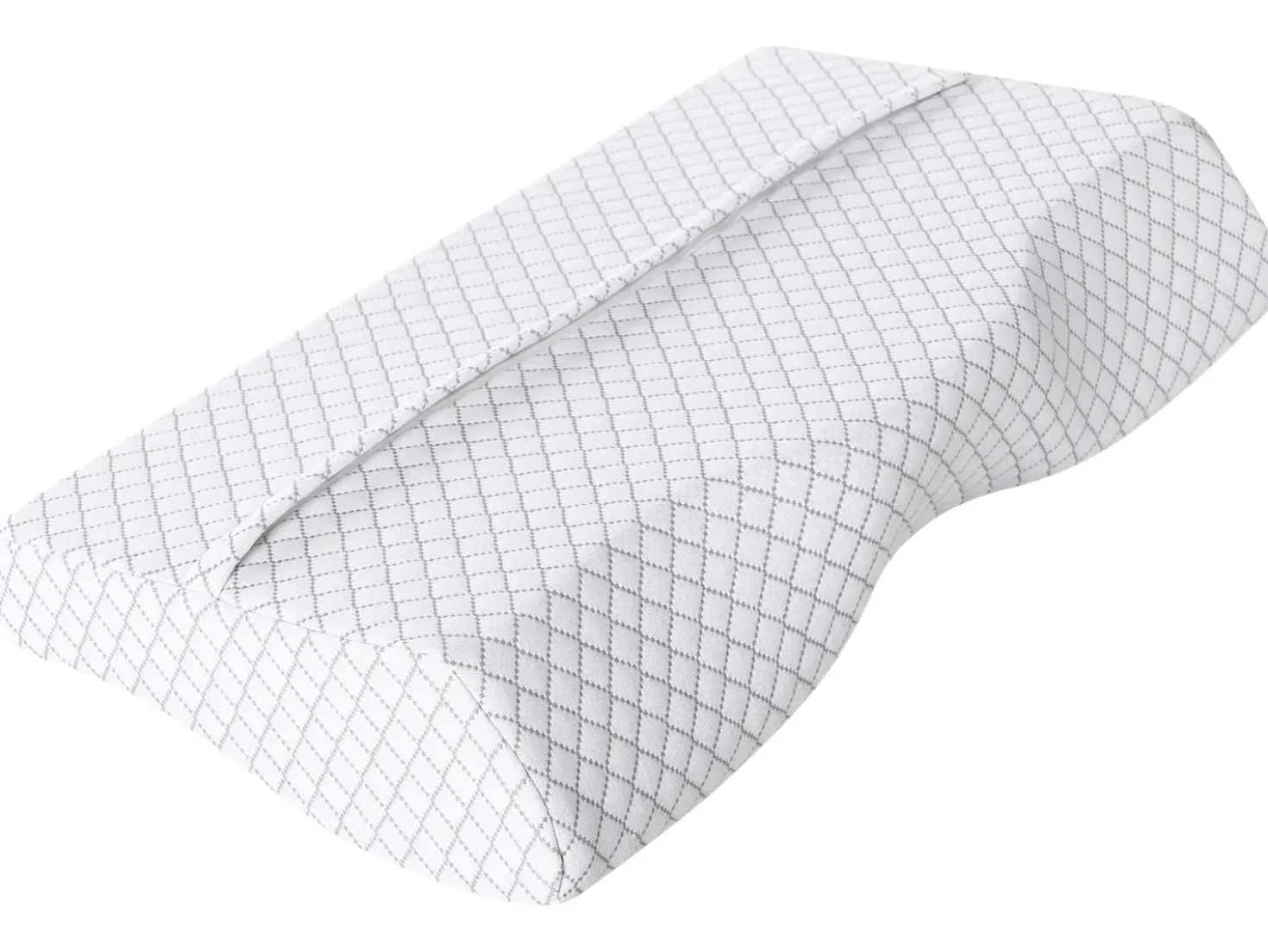 Cuscino da letto ELGON Basso Schiuma memory 30 x 50 cm Bianco