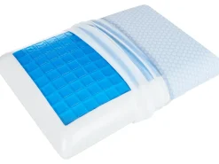Cuscino da letto EMIN Alto Schiuma memory 40 x 60 cm Bianco
