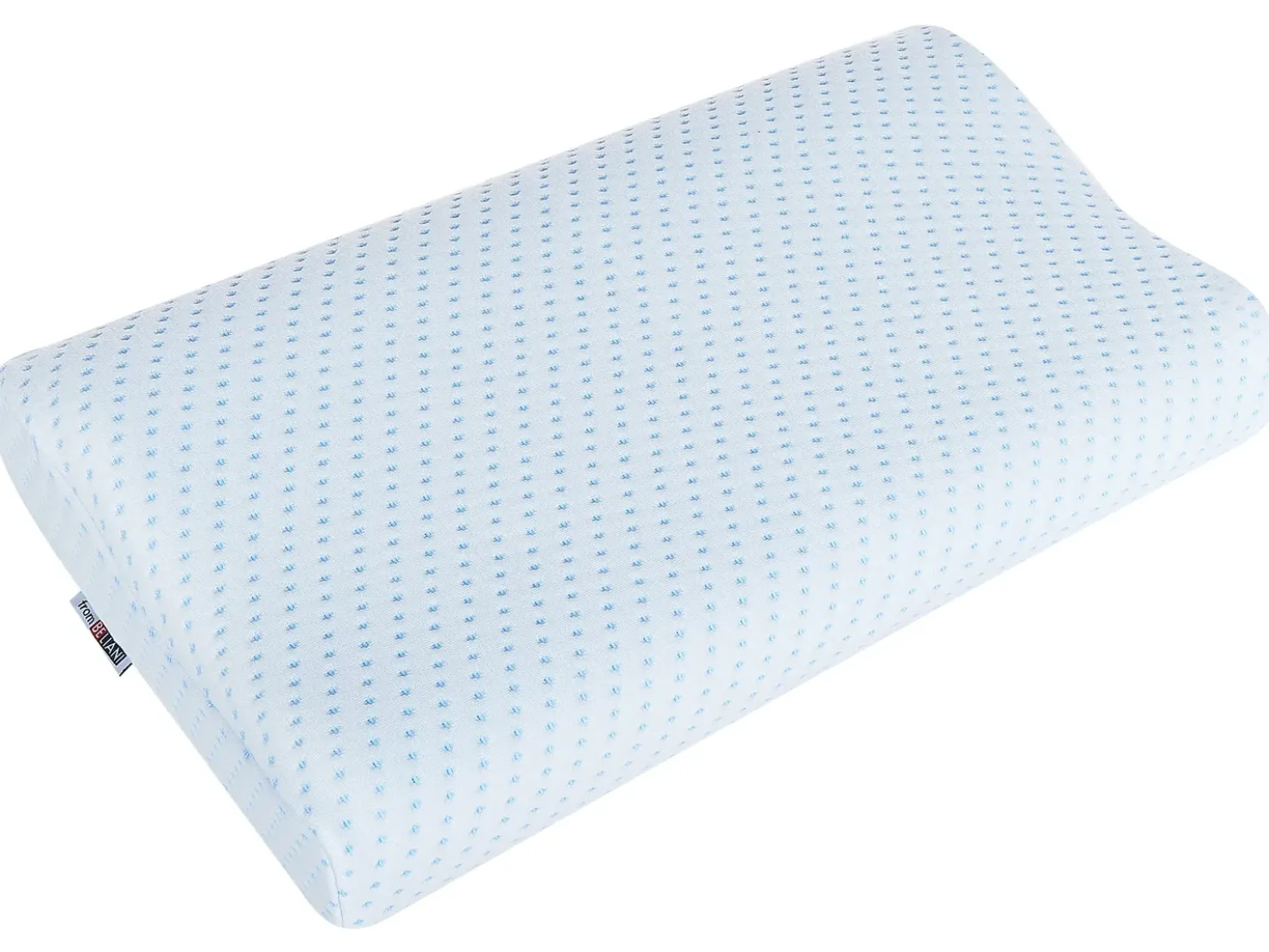 Cuscino da letto KANGTO Alto Schiuma memory 30 x 50 cm Bianco
