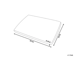 Cuscino da letto MUIR Basso Schiuma memory 55 x 35 cm Bianco