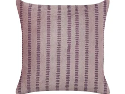 Cuscino decorativo AGAPANTHUS Velluto 45 x 45 cm Rosa A strisce