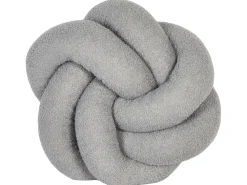 Cuscino decorativo ANGELONIA Bouclé 45 x 45 cm Grigio Tinta unita
