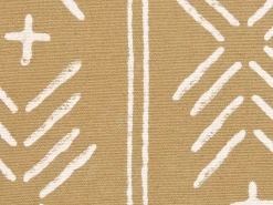 Cuscino decorativo BANYAN Cotone 45 x 45 cm Beige sabbia Trama geometrica