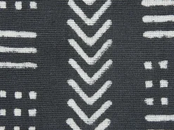 Cuscino decorativo BENZOIN Cotone 45 x 45 cm Nero Trama geometrica