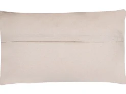 Cuscino decorativo BETULA Cotone 30 x 50 cm Beige Trama geometrica