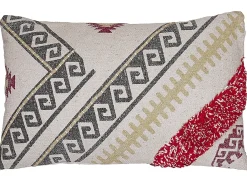 Cuscino decorativo BETULA Cotone 30 x 50 cm Beige Trama geometrica
