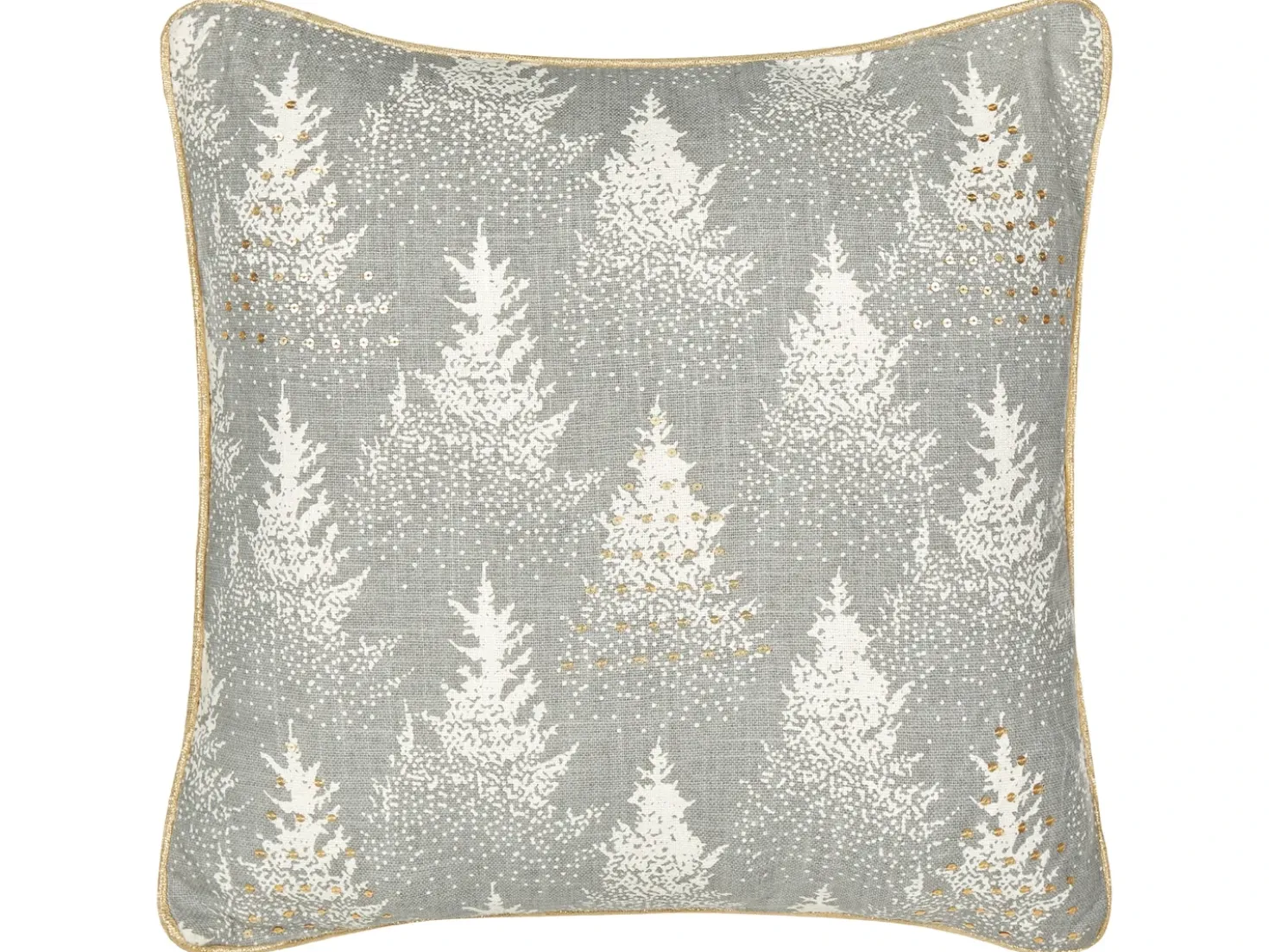 Cuscino decorativo BILLBERGIA Cotone 45 x 45 cm Grigio Modello natalizio