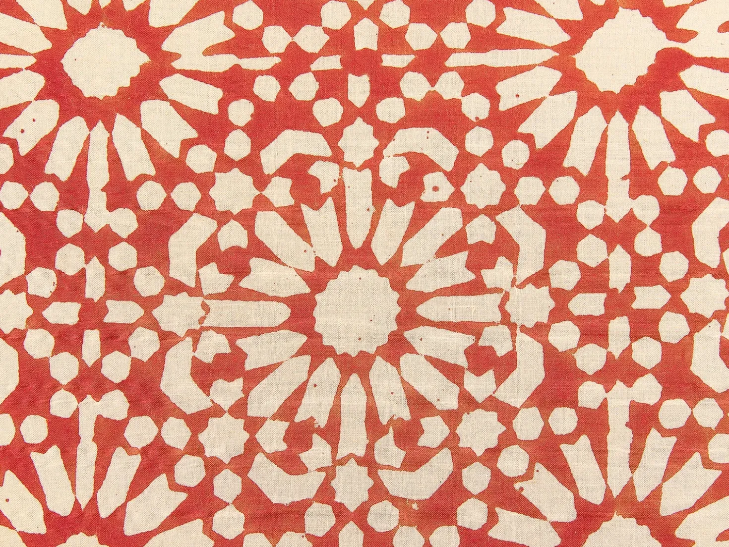 Cuscino decorativo CEIBA Cotone 45 x 45 cm Rosso Trama geometrica