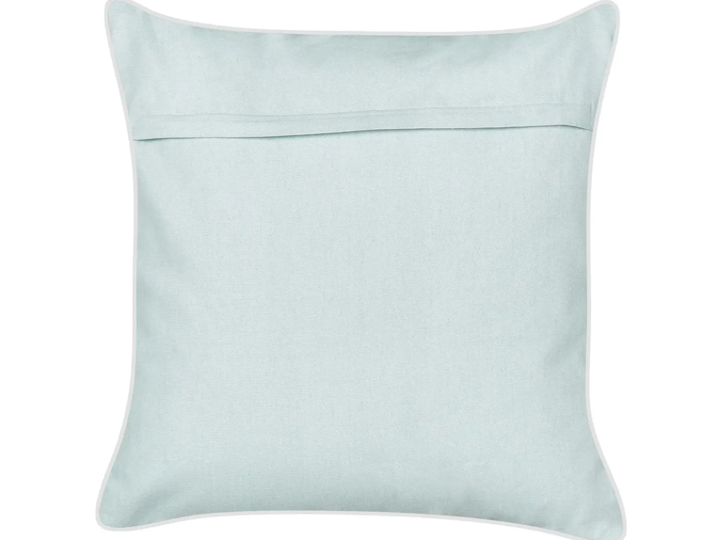 Cuscino decorativo CERAMIUM Velluto 45 x 45 cm Azzurro Trama floreale