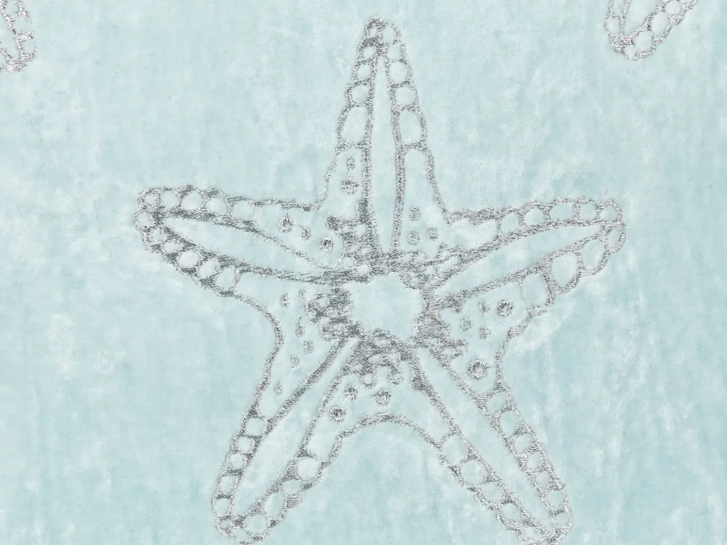 Cuscino decorativo CERAMIUM Velluto 45 x 45 cm Azzurro Trama floreale