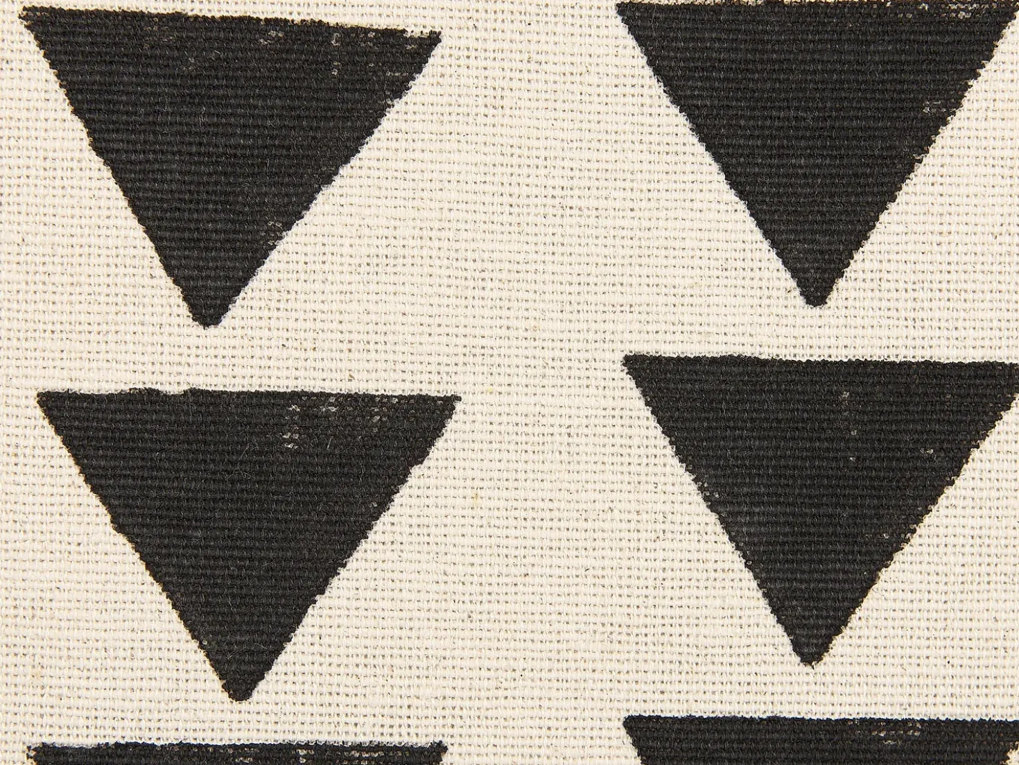 Cuscino decorativo CERCIS Cotone 45 x 45 cm Beige Trama geometrica
