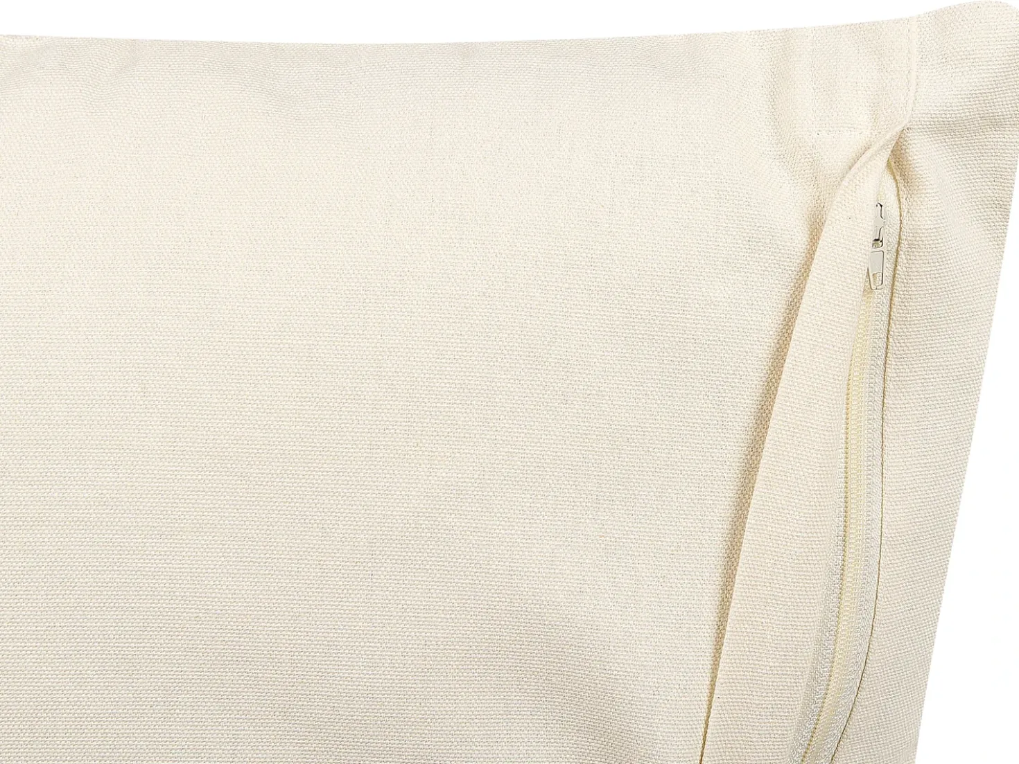 Cuscino decorativo CERCIS Cotone 45 x 45 cm Beige Trama geometrica