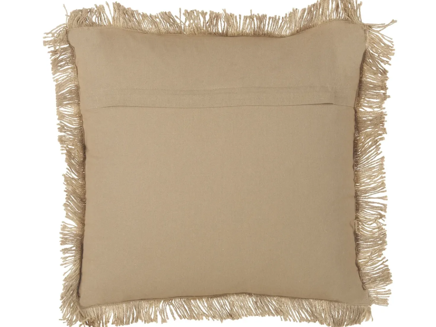Cuscino decorativo CIRSIUM Iuta 45 x 45 cm Beige A strisce