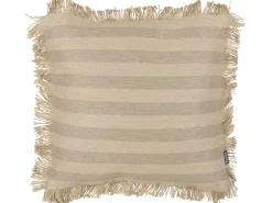 Cuscino decorativo CIRSIUM Iuta 45 x 45 cm Beige A strisce