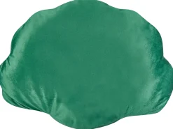 Cuscino decorativo CONSOLIDA Velluto 47 x 35 cm Verde smeraldo Tinta unita
