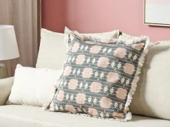 Cuscino decorativo DIANTHUS 60 x 60 cm Multicolore Trama geometrica