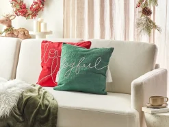 Cuscino decorativo ELETTARIA Cotone 45 x 45 cm Verde Modello natalizio