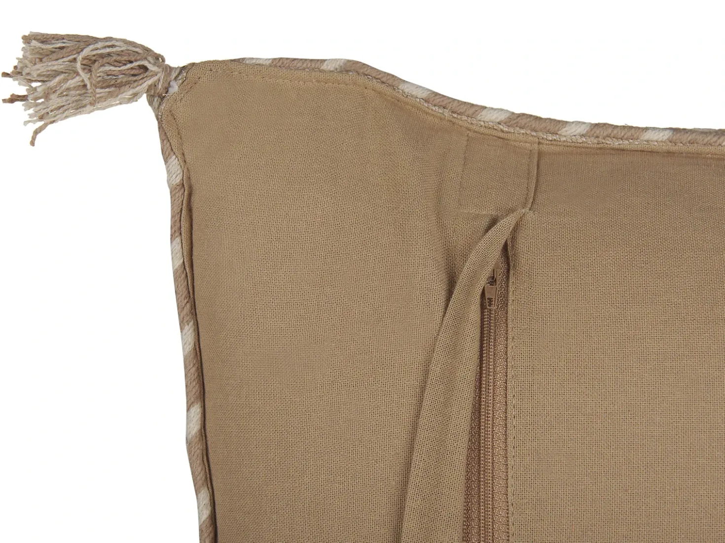 Cuscino decorativo ERIGERON Iuta 45 x 45 cm Beige Tinta unita